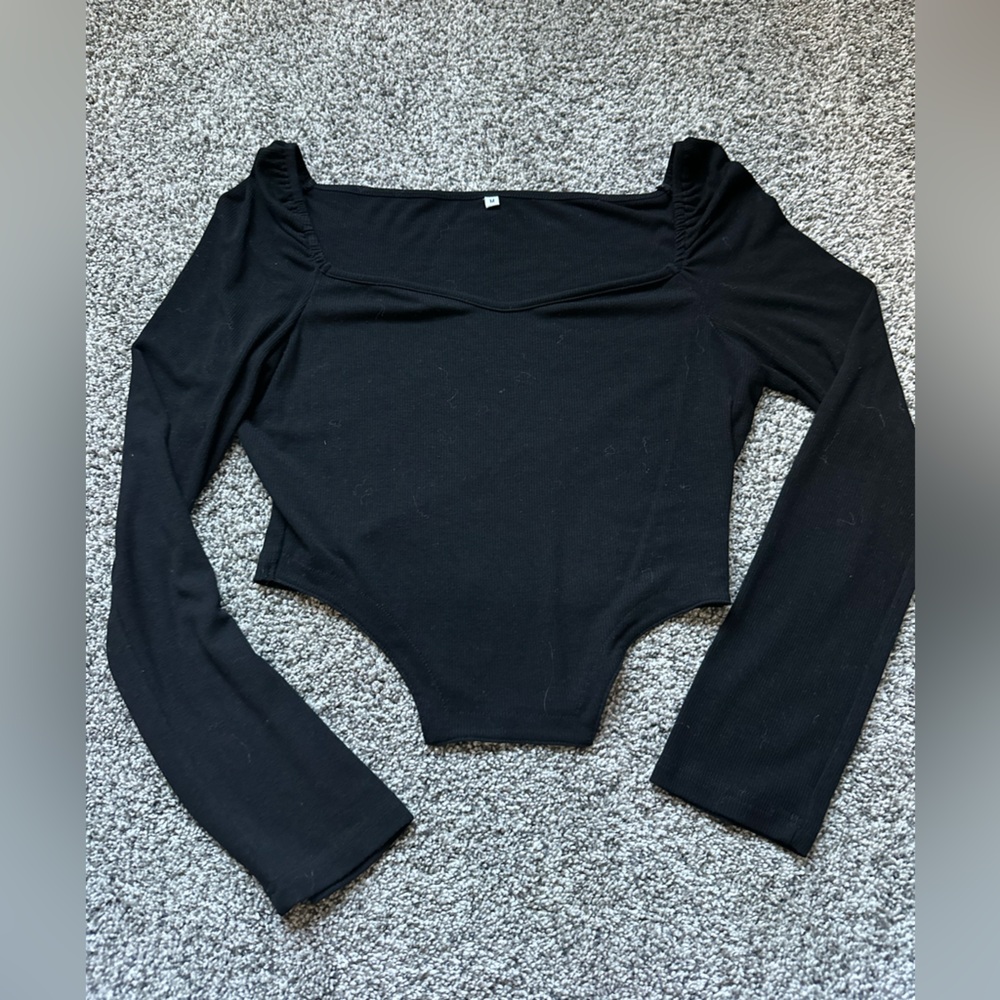 Black Long Sleeve Top